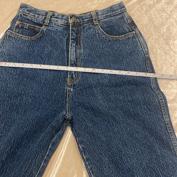 GITANO ORIGINAL VINTAGE JEANS HIGH WAIST DENIM SZ 12 DARK WASH MADE IN HONG KONG - Picture 11 of 17